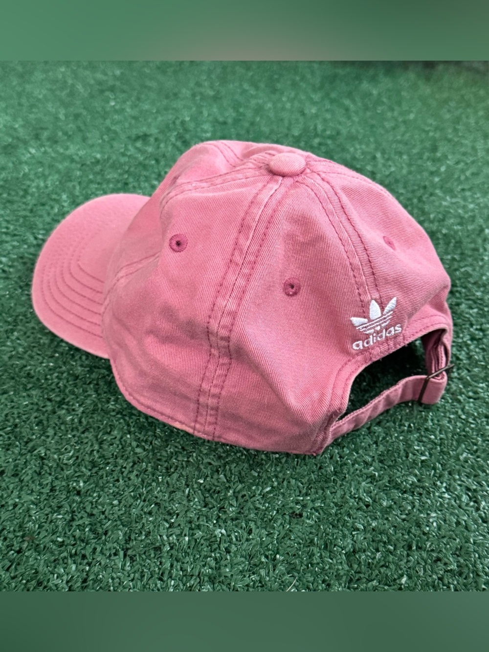 Adidas Originals Trefoil Pink Dad Hat Embroidered Logo Adjustable Women’s - Picture 2 of 5